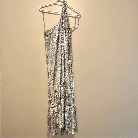 NWT Anthropologie Maeve one shoulder sequin dress - Picture 3 of 5